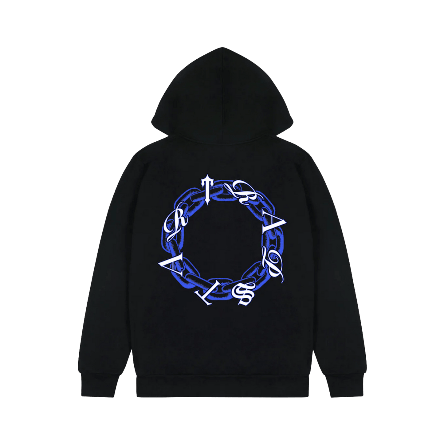 Chain Script Hoodie - Black/Ice - StraightFromThe.UK