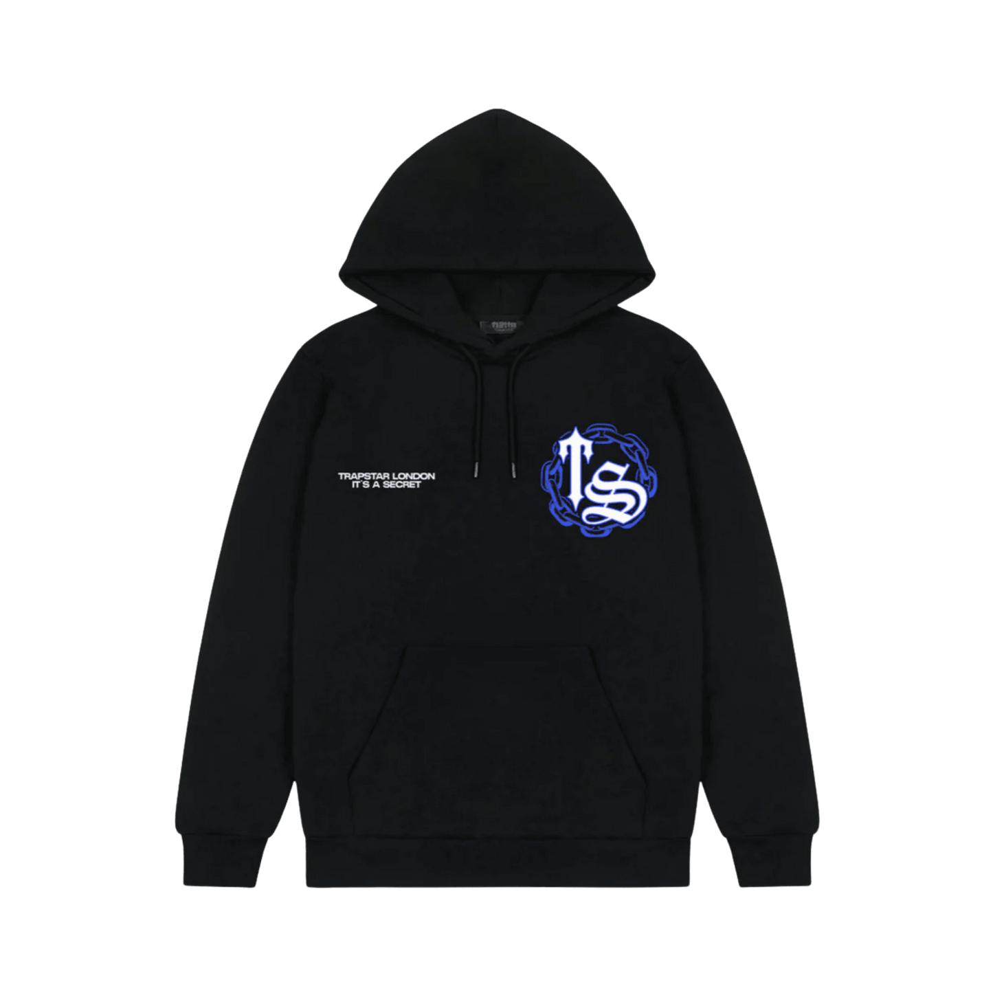 Chain Script Hoodie - Black/Ice - StraightFromThe.UK