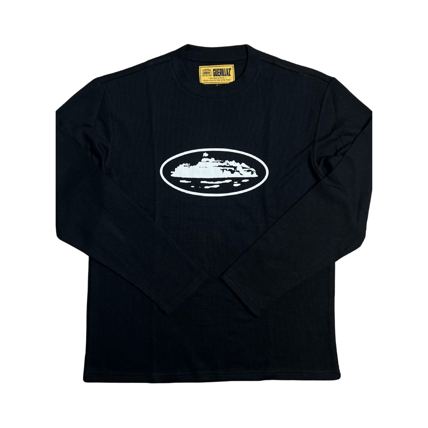 OG Alcatraz Waffle Sweater Black/White - StraightFromThe.UK