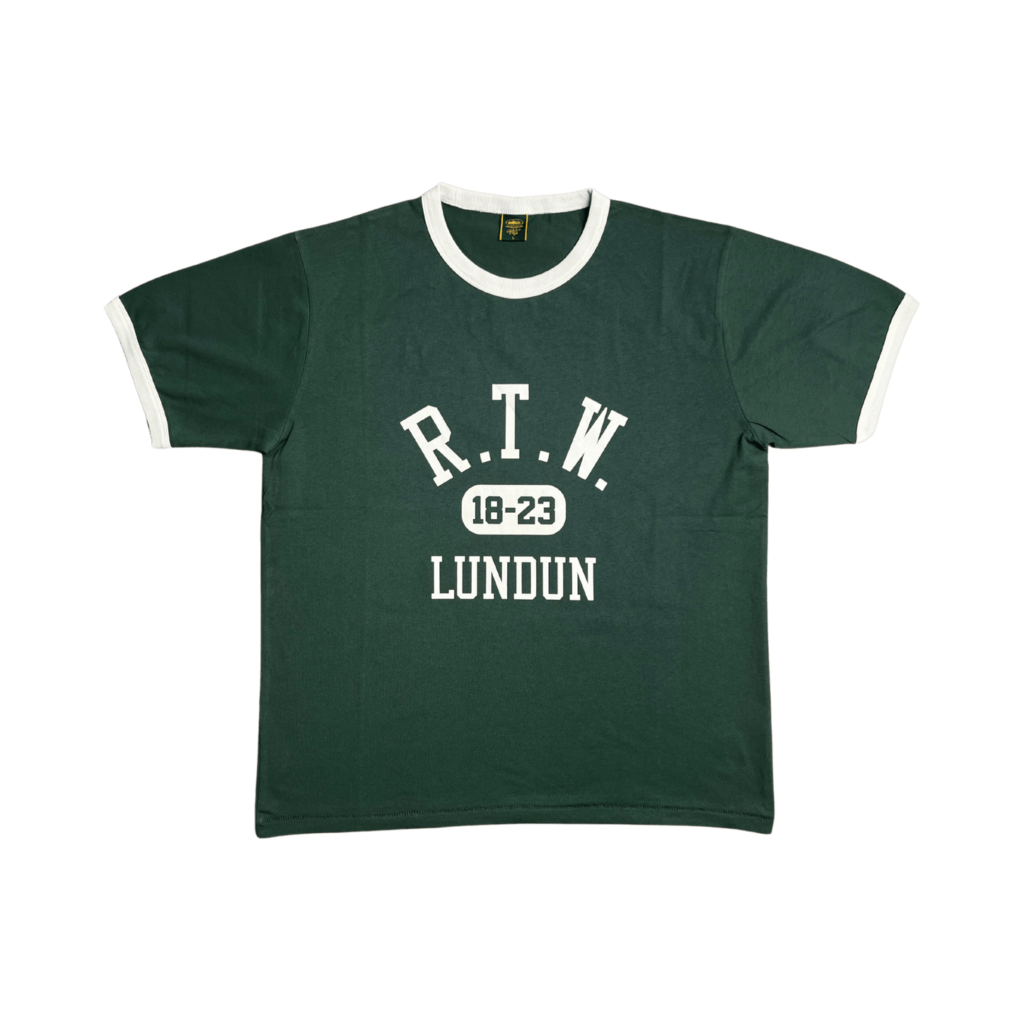 College Ringer T-Shirt Forest Green - StraightFromThe.UK