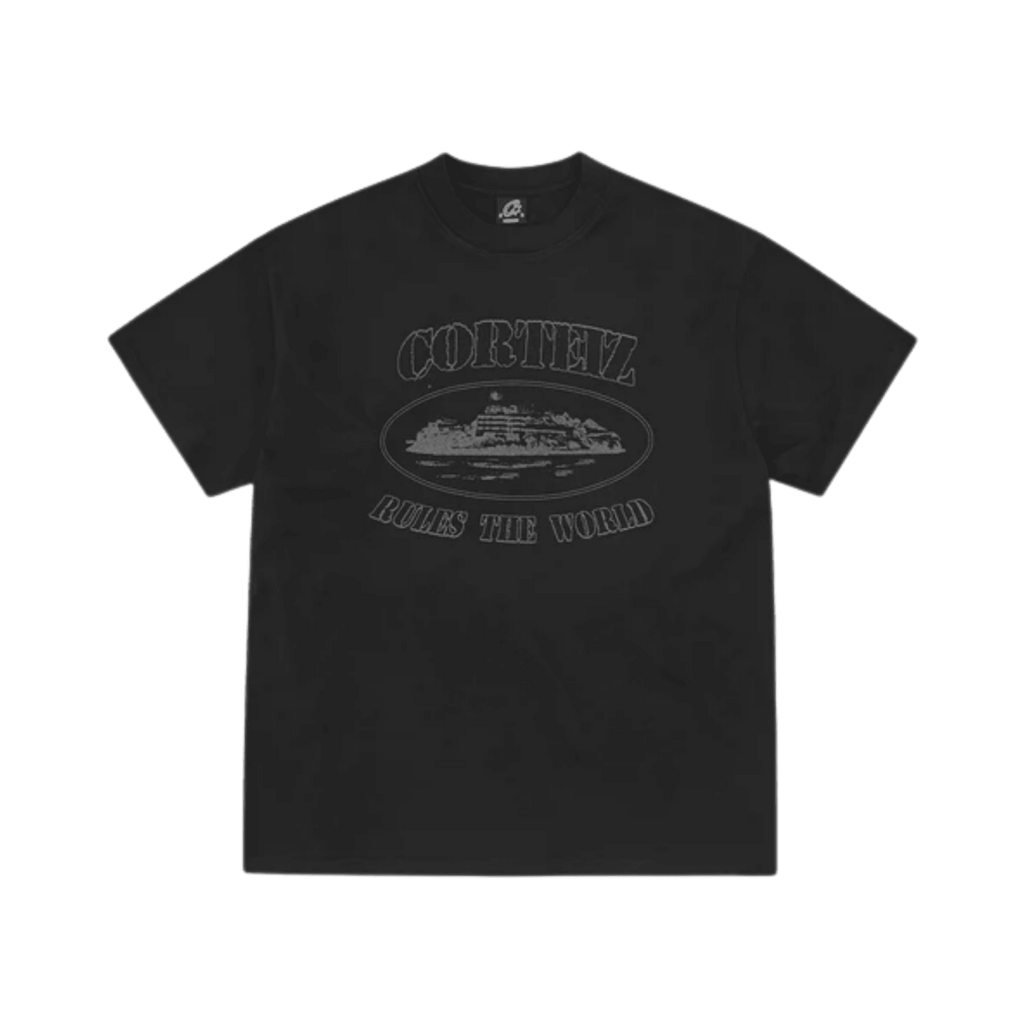 Reflective Alcatraz Tee - Triple Black - StraightFromThe.UK