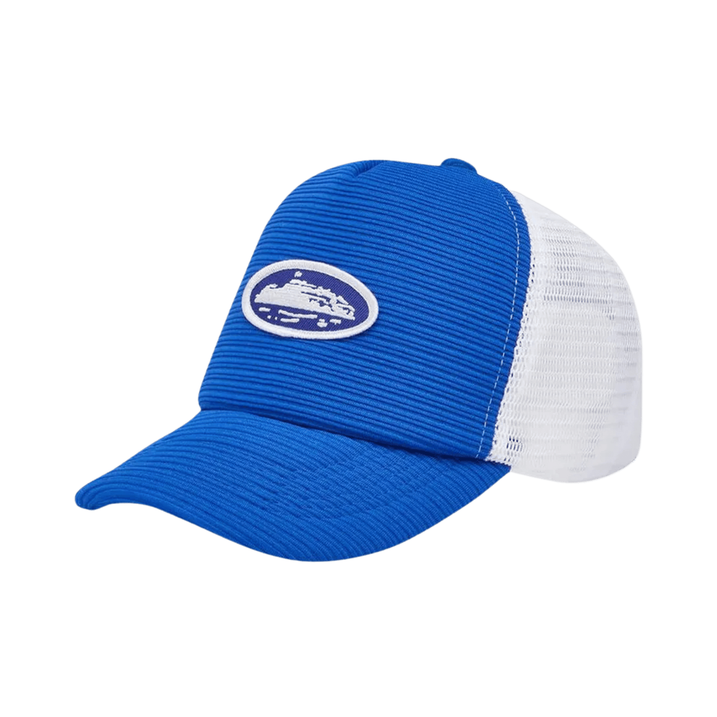 Short Peak Trucker - Royal Blue - StraightFromThe.UK