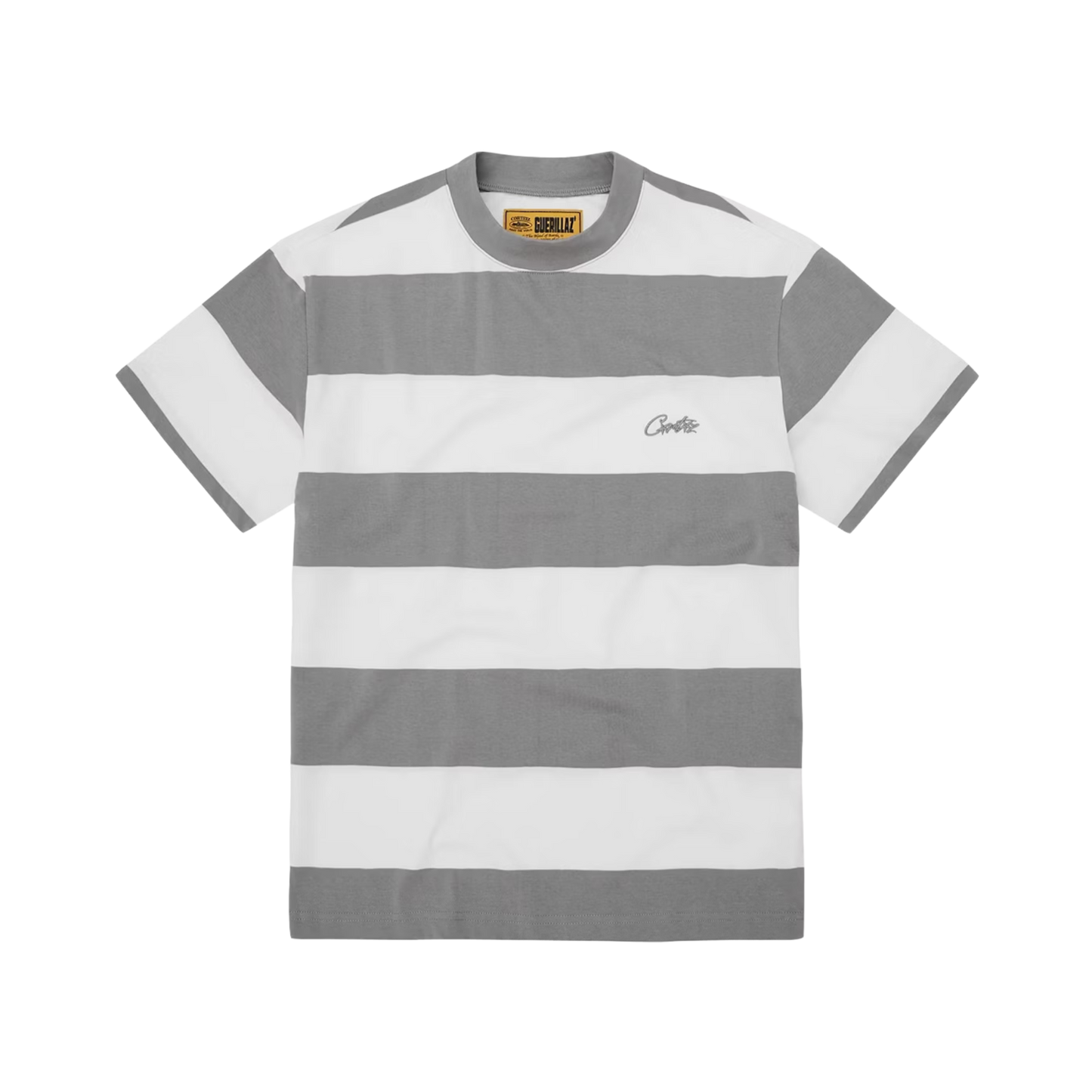 Striped Tee - Grey/White - StraightFromThe.UK