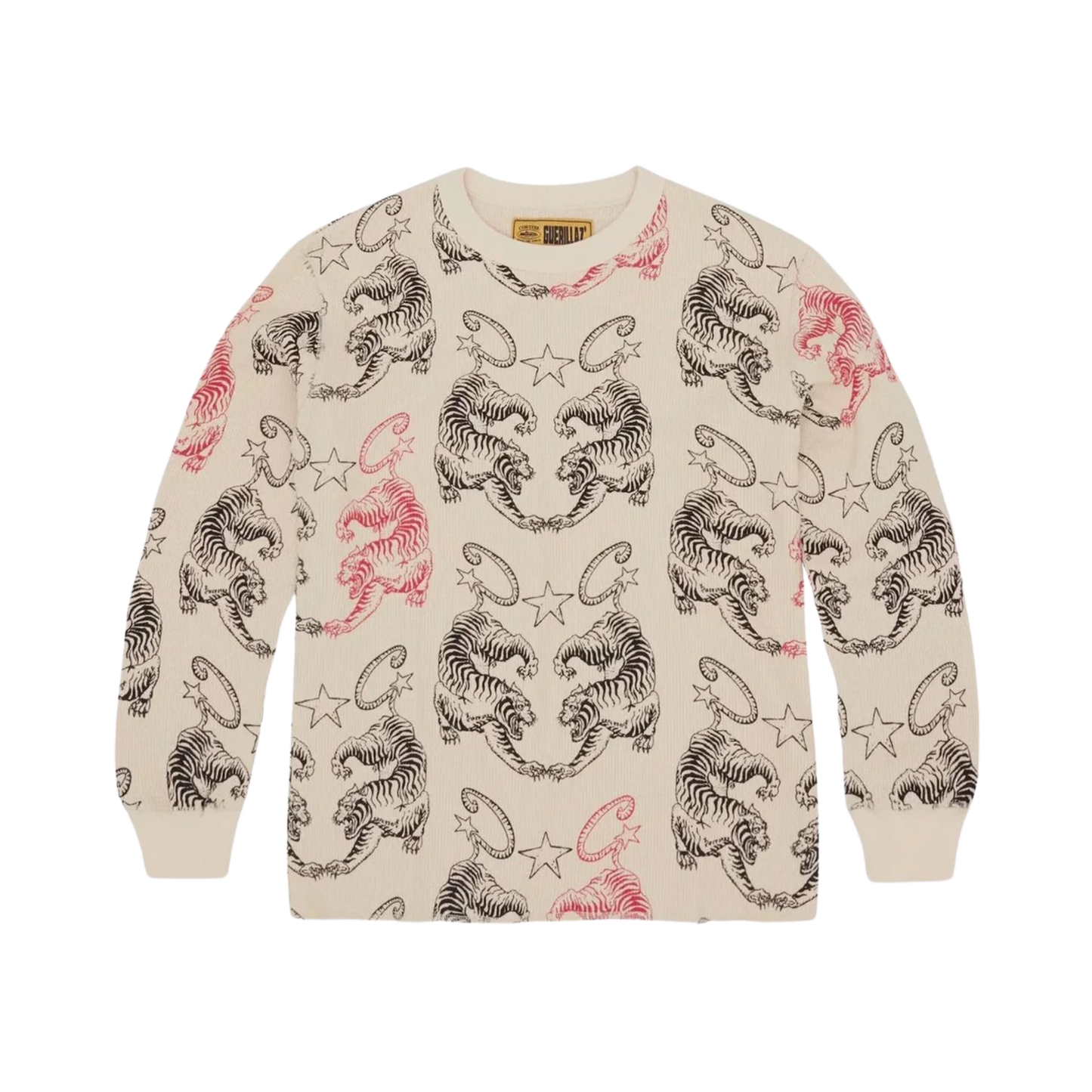 Tiger Waffle Longsleeve - Beige - StraightFromThe.UK