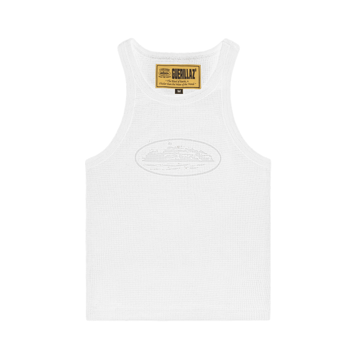 Women's Tank Top - White On White - StraightFromThe.UK