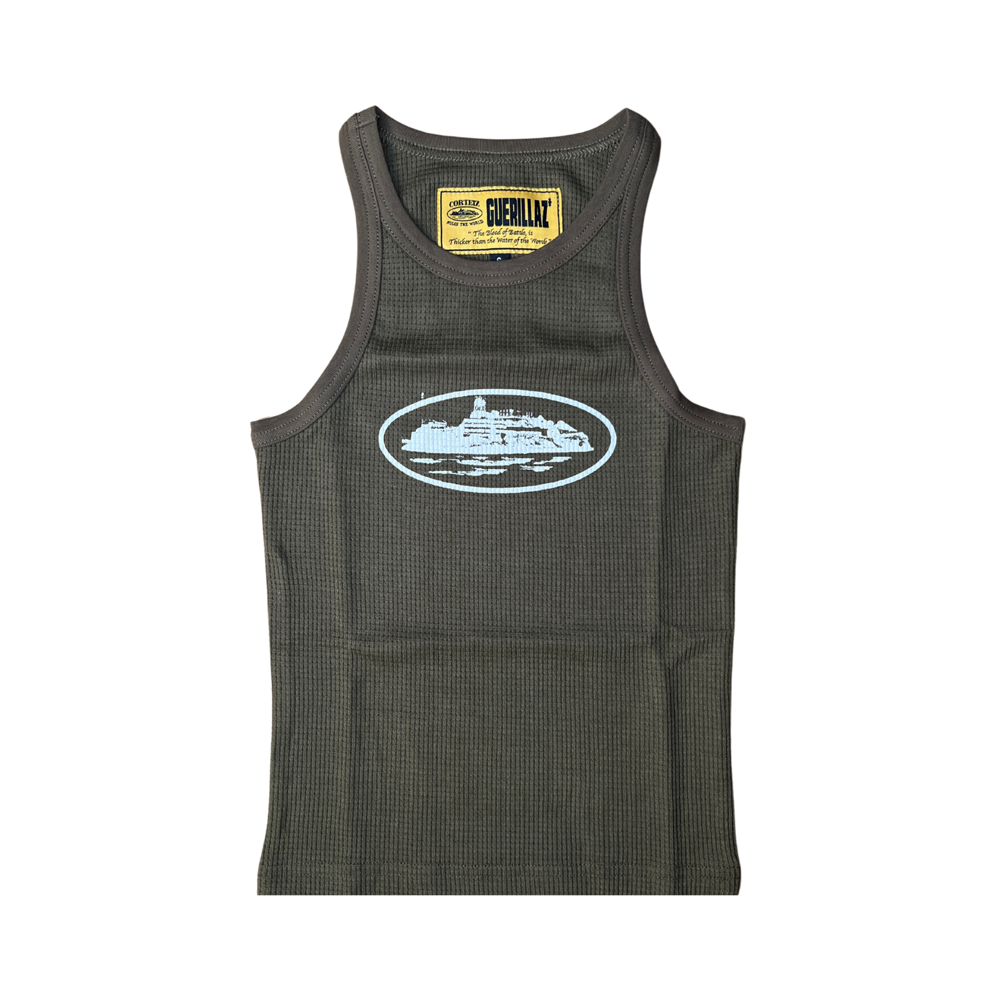 Womens Tank Top - Brown/Olive - StraightFromThe.UK