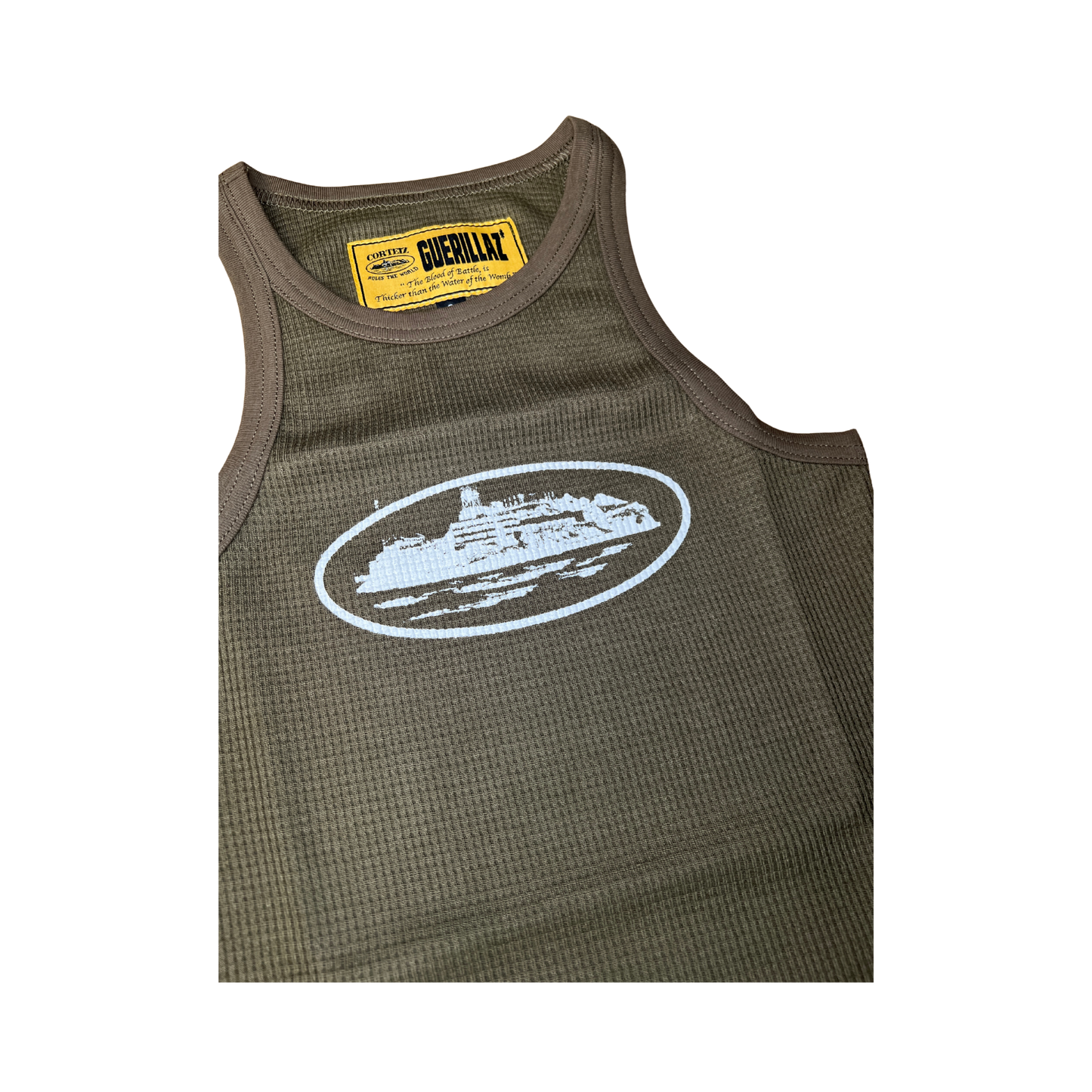 Womens Tank Top - Brown/Olive - StraightFromThe.UK