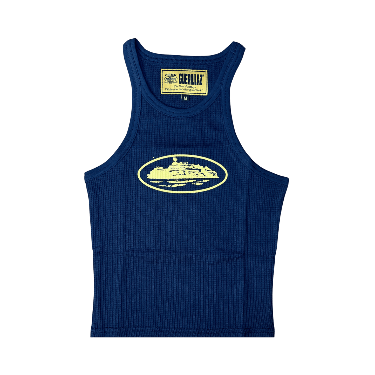 Womens Tank Top - Navy/Yellow - StraightFromThe.UK