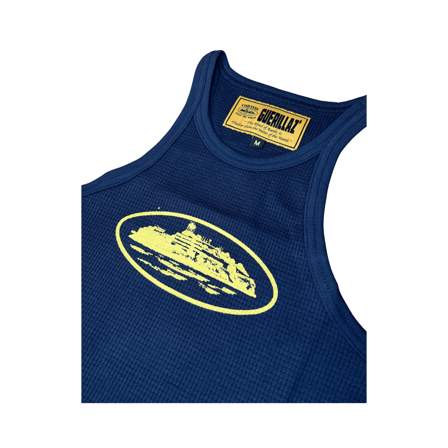 Womens Tank Top - Navy/Yellow - StraightFromThe.UK