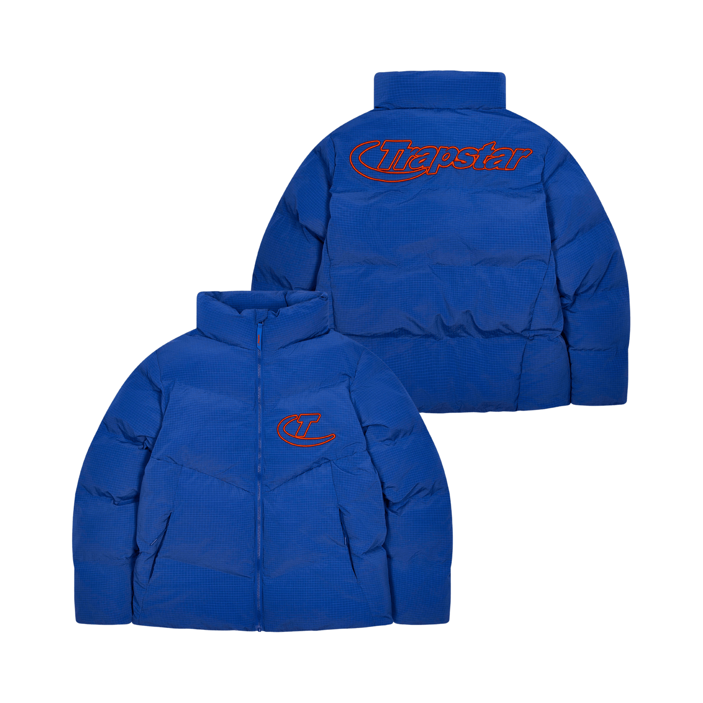 Hyperdrive Ripstop Puffer - Blue/Orange - StraightFromThe.UK