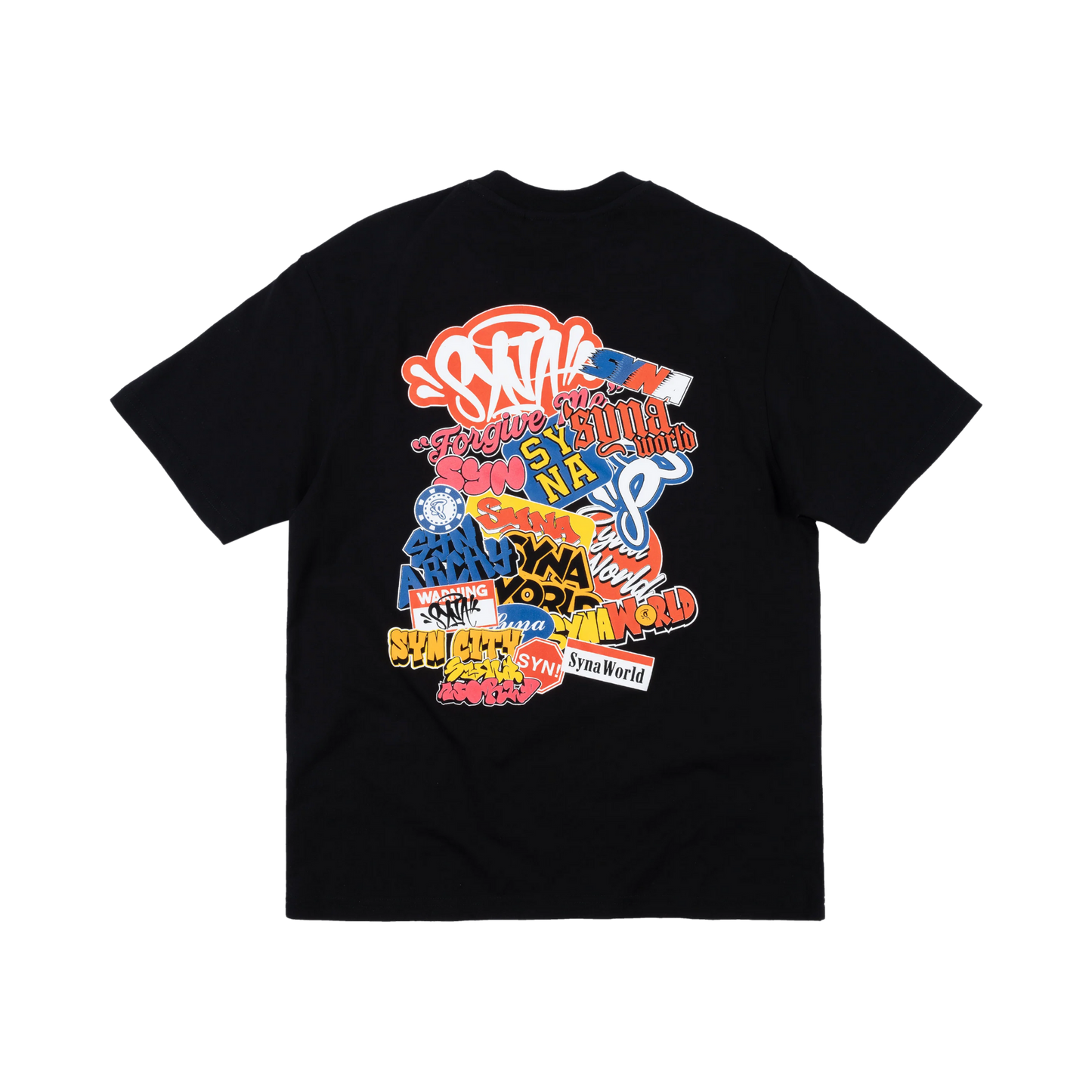 Sticker Tee - Black - StraightFromThe.UK