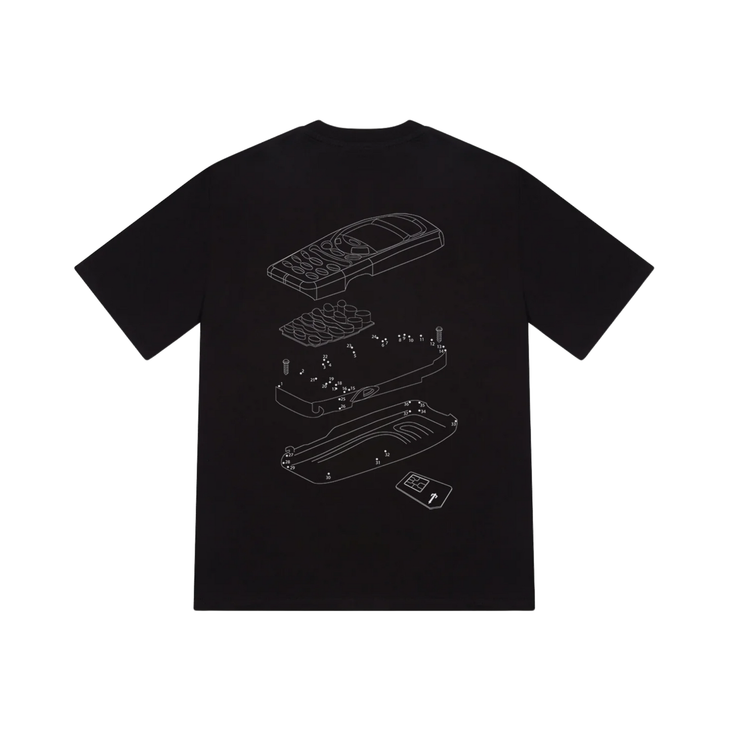 T Phone Tee - Black - StraightFromThe.UK
