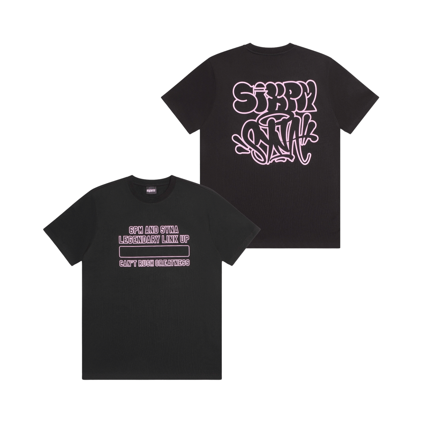 Link Up Tee – Black/Pink