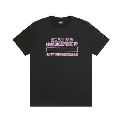 Link Up Tee – Black/Pink