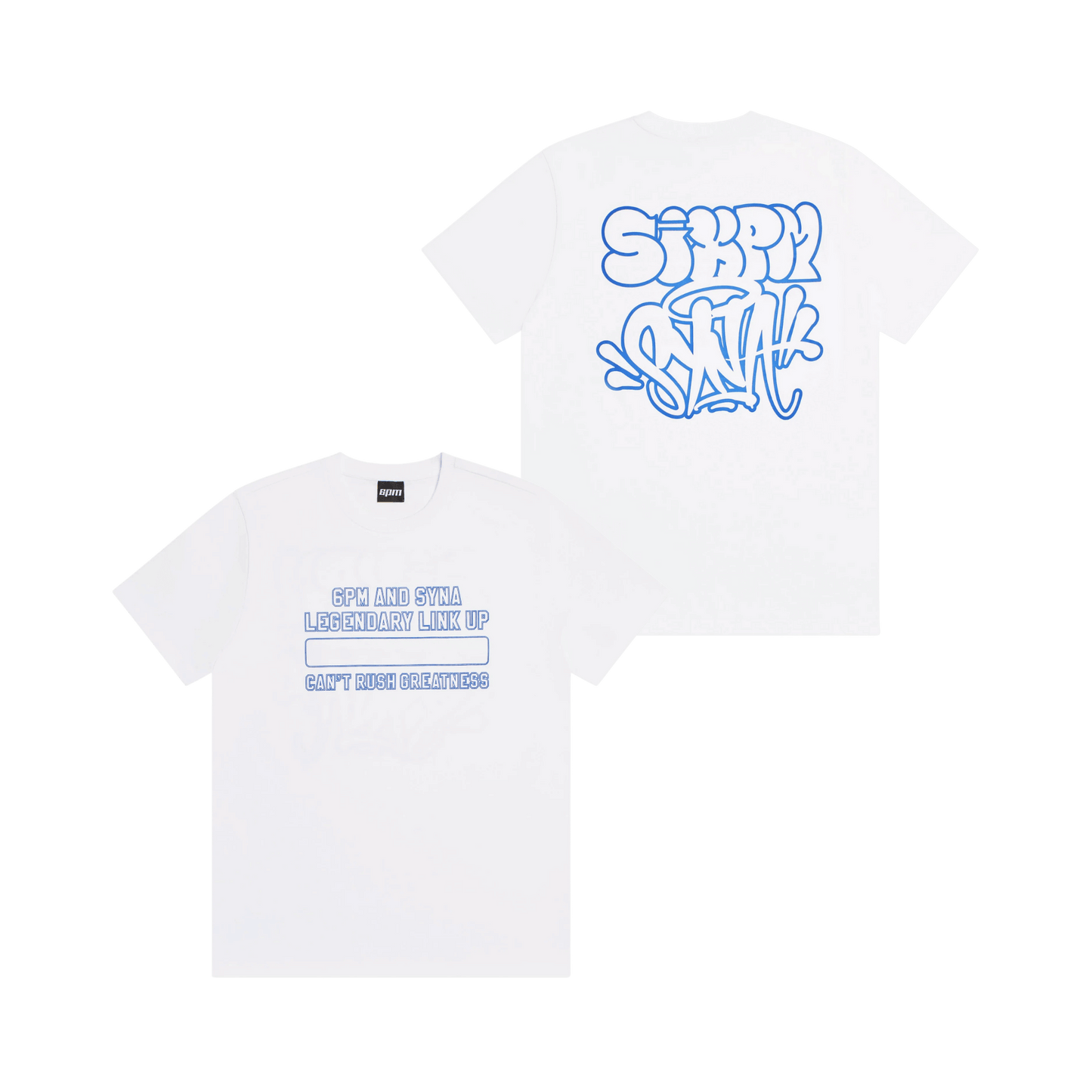 Link Up Tee - White/Blue