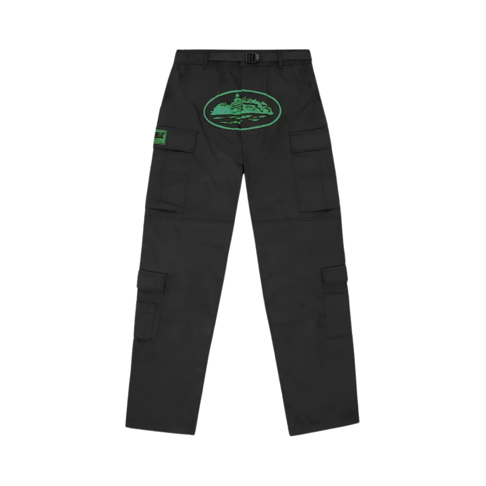 Mula Guerillaz Black Green Cargo Pants - StraightFromThe.UK