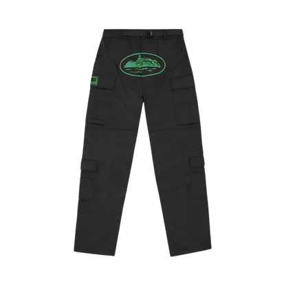 Mula Guerillaz Black Green Cargo Pants - StraightFromThe.UK