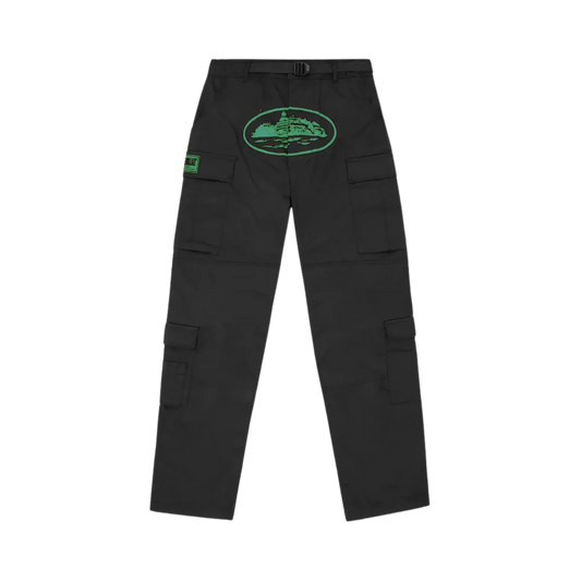 Mula Guerillaz Black Green Cargo Pants - StraightFromThe.UK