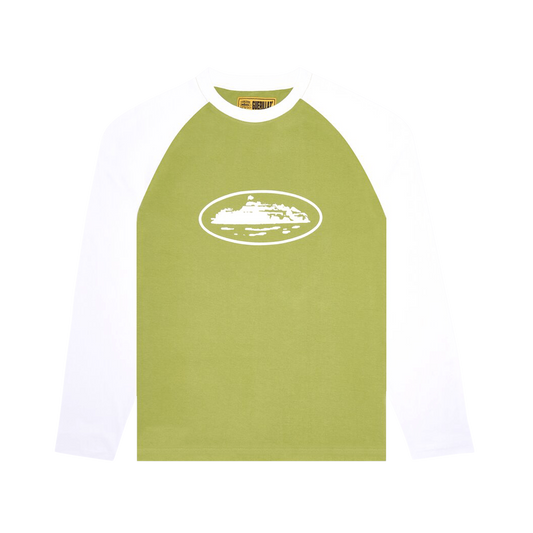 Raglan Longsleeve Tee - Sage Green - StraightFromThe.UK