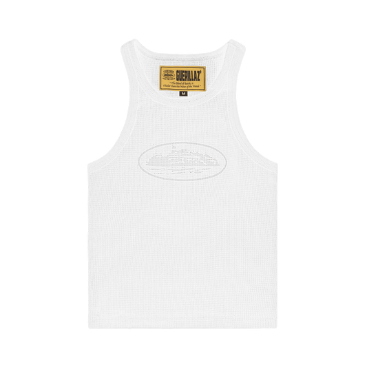 Women's Tank Top - White On White - StraightFromThe.UK