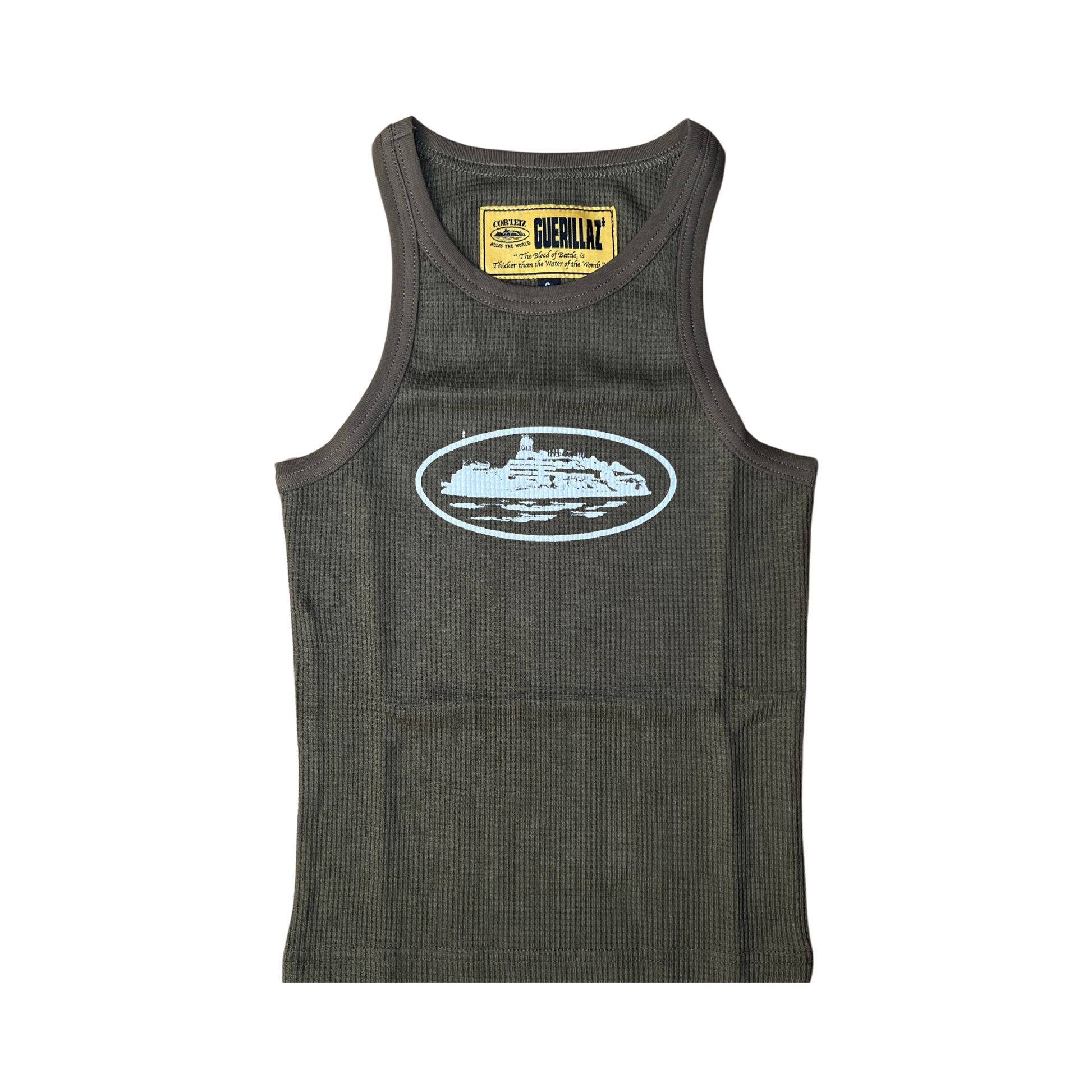Womens Tank Top - Brown/Olive - StraightFromThe.UK