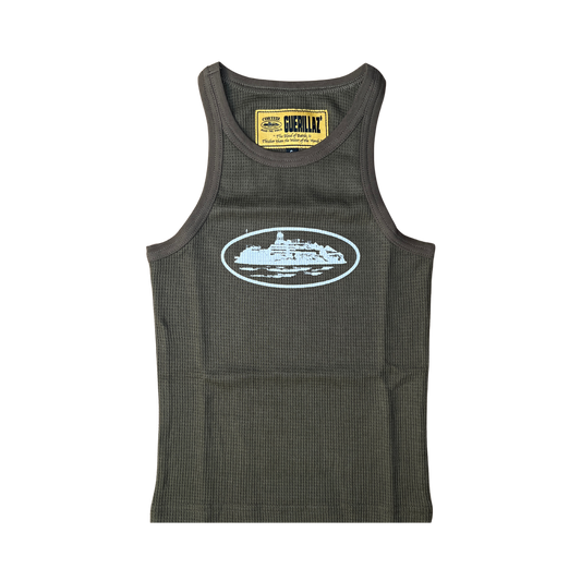 Womens Tank Top - Brown/Olive - StraightFromThe.UK