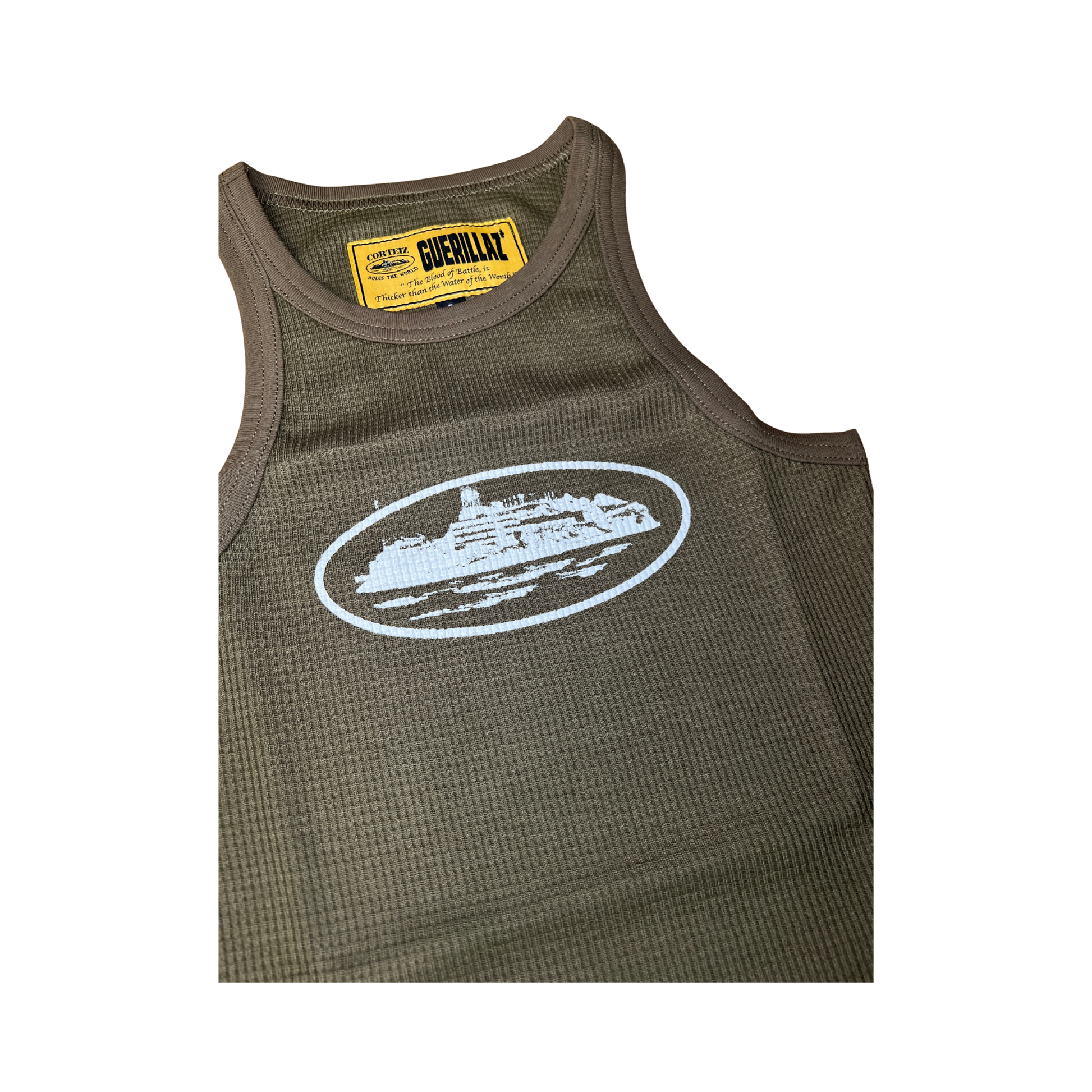 Womens Tank Top - Brown/Olive - StraightFromThe.UK