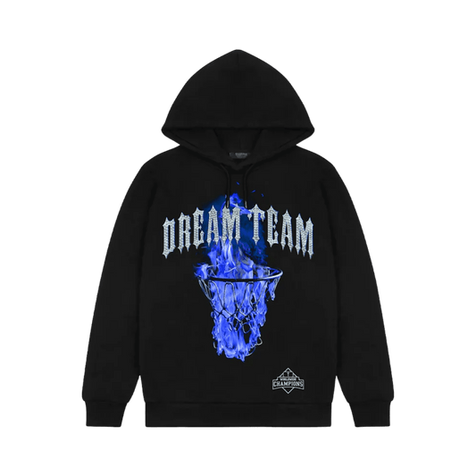 Dream Team Hoodie - Black/Blue - StraightFromThe.UK
