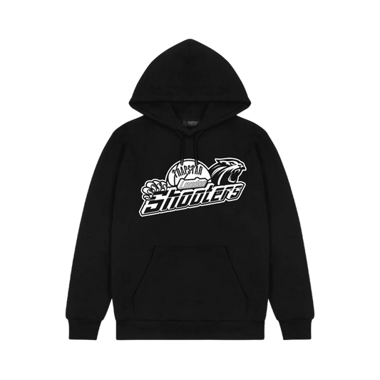 Shooters Hoodie - Black/White - StraightFromThe.UK