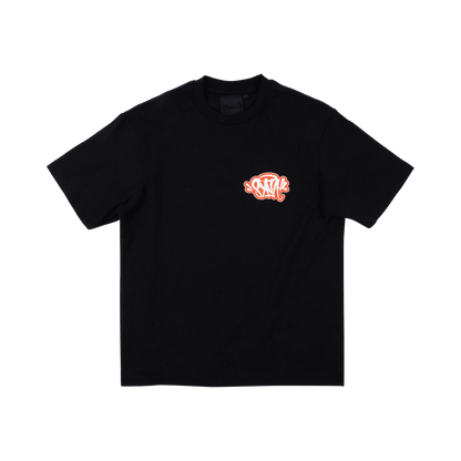 Sticker Tee - Black - StraightFromThe.UK