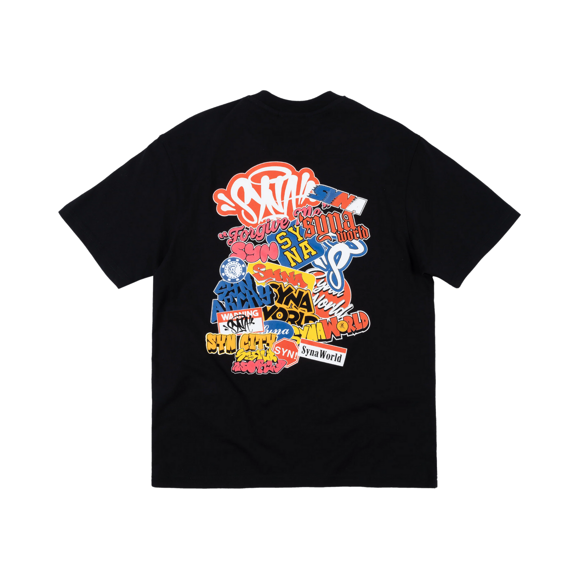 Sticker Tee - Black - StraightFromThe.UK
