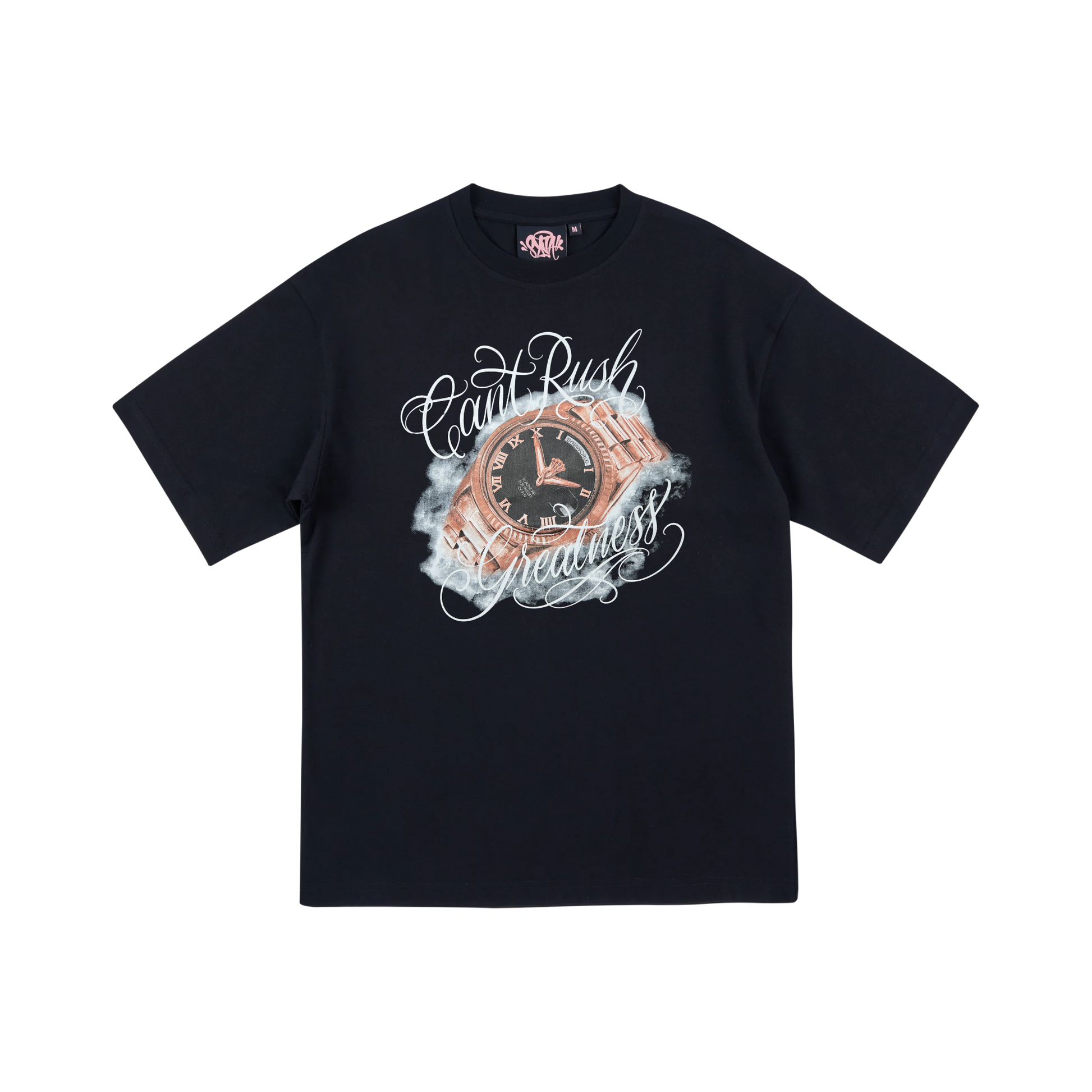 Syna Watch Tee - Black/Golden Rose - StraightFromThe.UK