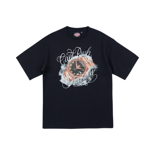 Syna Watch Tee - Black/Golden Rose - StraightFromThe.UK