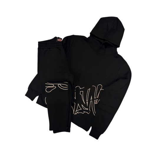 Slice Tracksuit - Black/Golden Rose - StraightFromThe.UK