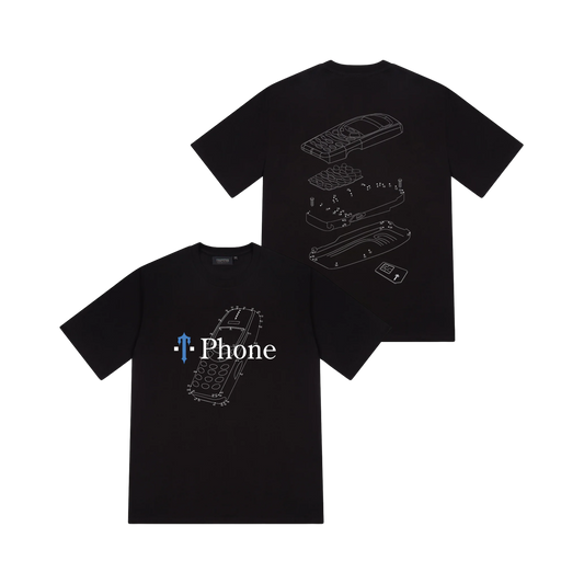 T Phone Tee - Black - StraightFromThe.UK