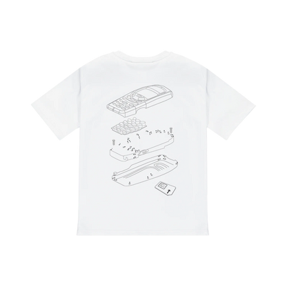 T Phone Tee - White - StraightFromThe.UK